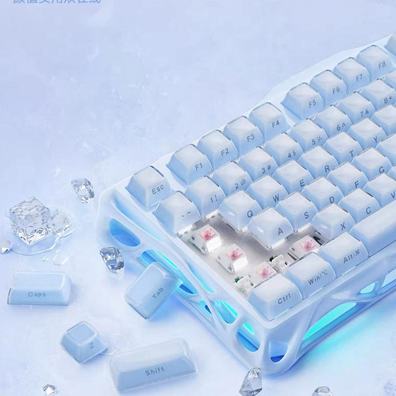 Bàn phím cơ không dây GravaStar Mercury K1 Lite Snow White Bàn phím cơ không dây GravaStar Mercury K1 Lite Snow White