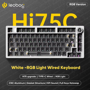 WhatGeek x LEOBOG Hi75 Tri-mode/Wired Aluminum Mechanical Keyboard Thocky Keyboard