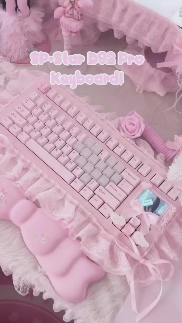 SP-STAR D82 PRO HiFi Mechanical Keyboard 2.4-inch Customizable IPS