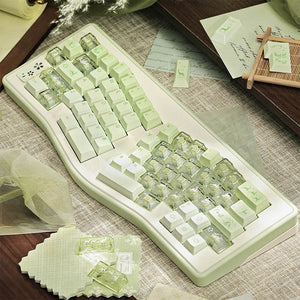 LOERENT Deerwood Whisper Transparent Keycap Set Cherry Profile