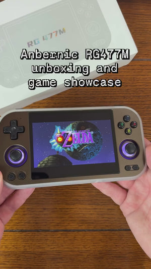 ANBERNIC RG 477M AI Handheld Game Console with Metal Build Supports PS2 and Wii