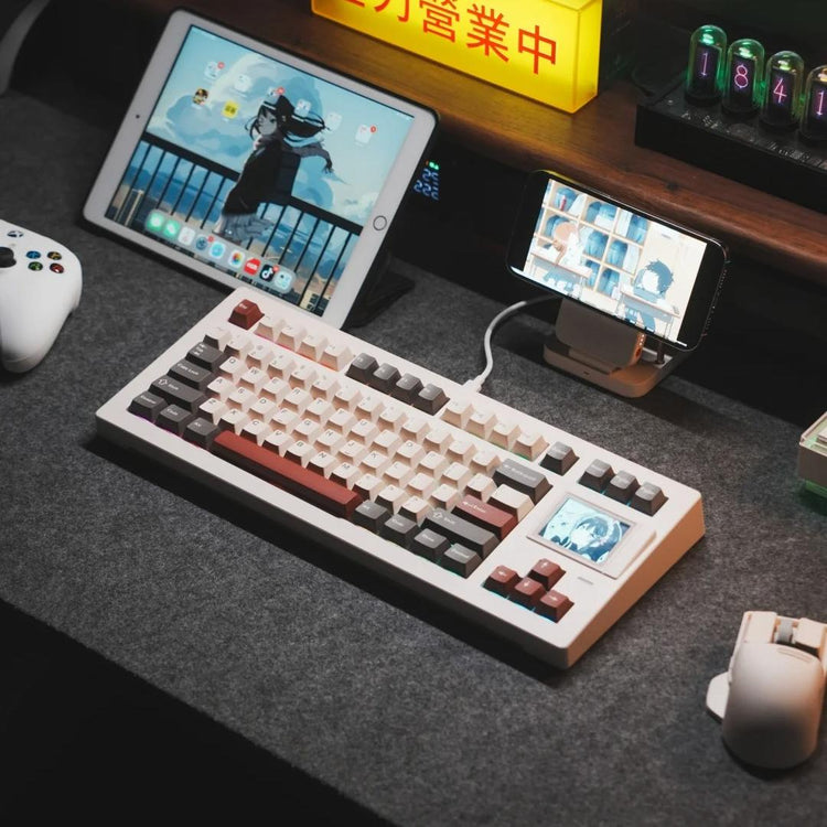 SP-STAR D82 PRO HiFi Mechanical Keyboard 2.4-inch Customizable IPS ...