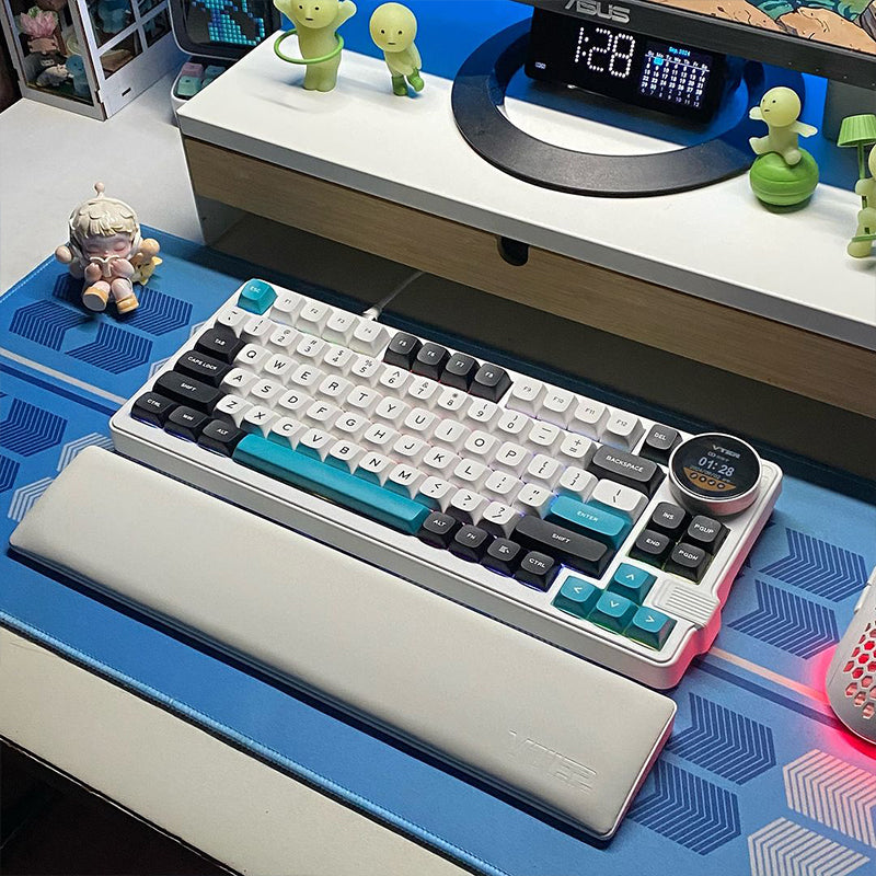 【メカニカルキーボード】Feker Vter K75 特大ノブキーボード FEKER VTER K75 RGB with Screen Mechanical Keyboard