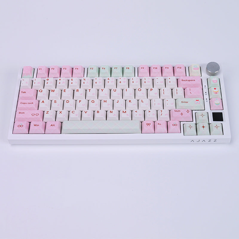 whatgeek_ajazz_AK820_keyboard_and_summer_dessert_keycaps_1