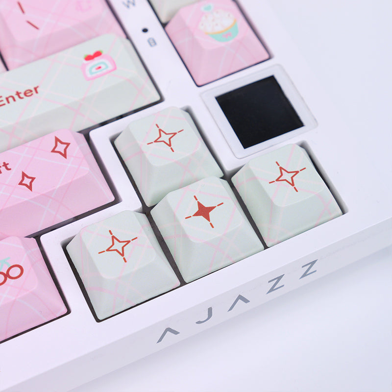 whatgeek_ajazz_AK820_keyboard_and_summer_dessert_keycaps_8