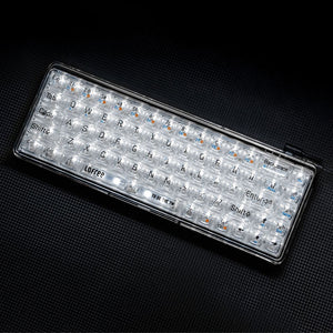 Lofree 1% Dual Mode Transparent Keyboard show