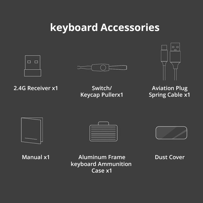 coolkiller ck98 keyboard package include