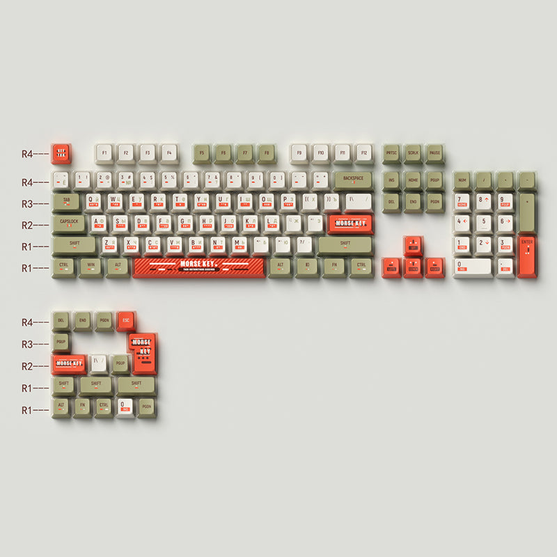 Keytok Morse Semi-Transparent Keycap Set 121 Keys - WhatGeek