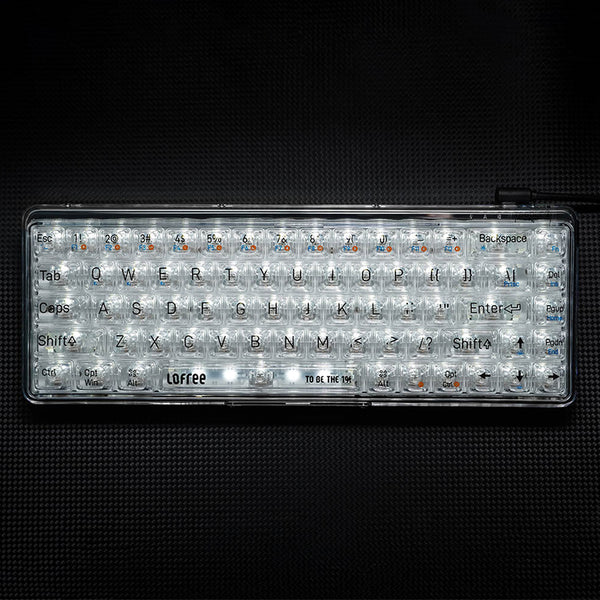 Lofree 1% Dual Mode Transparent Keyboard - WhatGeek