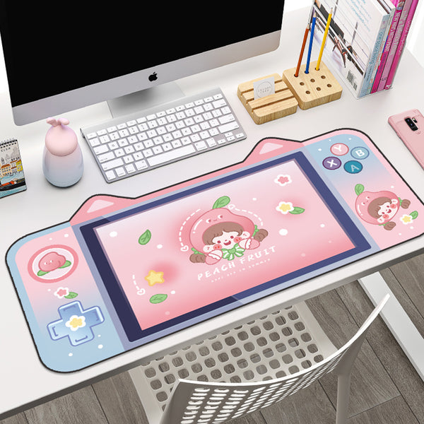 ACGAM Honey Peach Desk Mat Large Gaming Mouse Pad