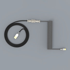 WhatGeek x CoolKiller V2 Gray Custom Coiled Aviator Cable