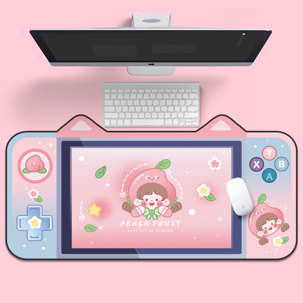 ACGAM Honey Peach Desk Mat Large Gaming Mouse Pad