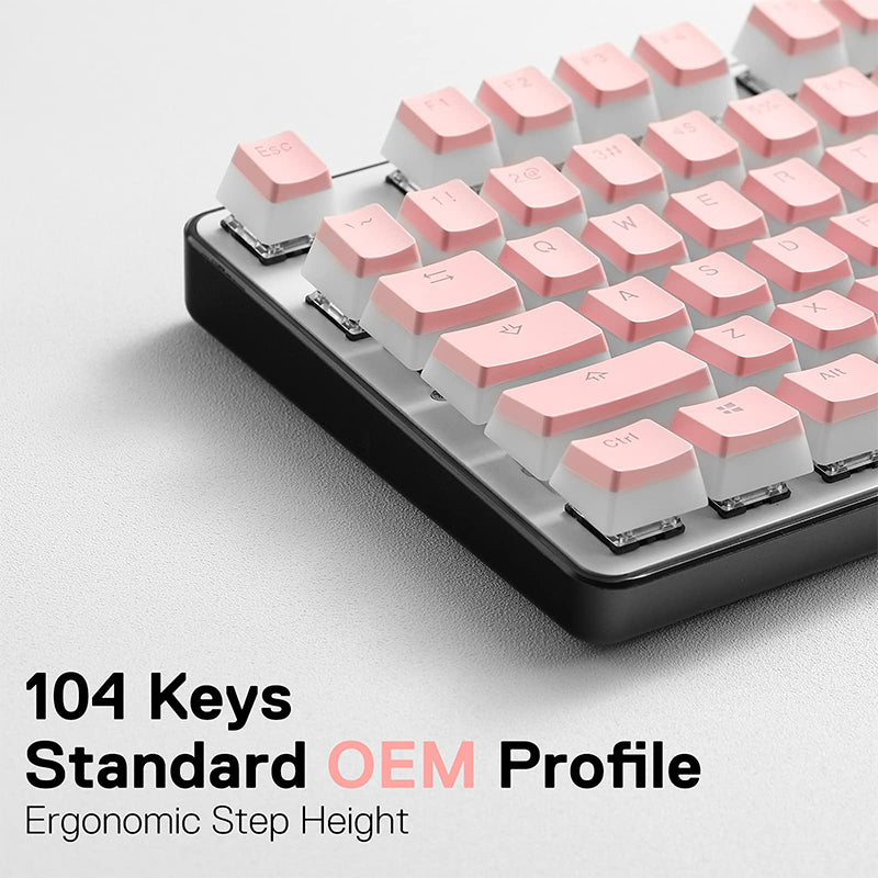 Redragon A130 Pudding Keycap Set 104 Keys side view