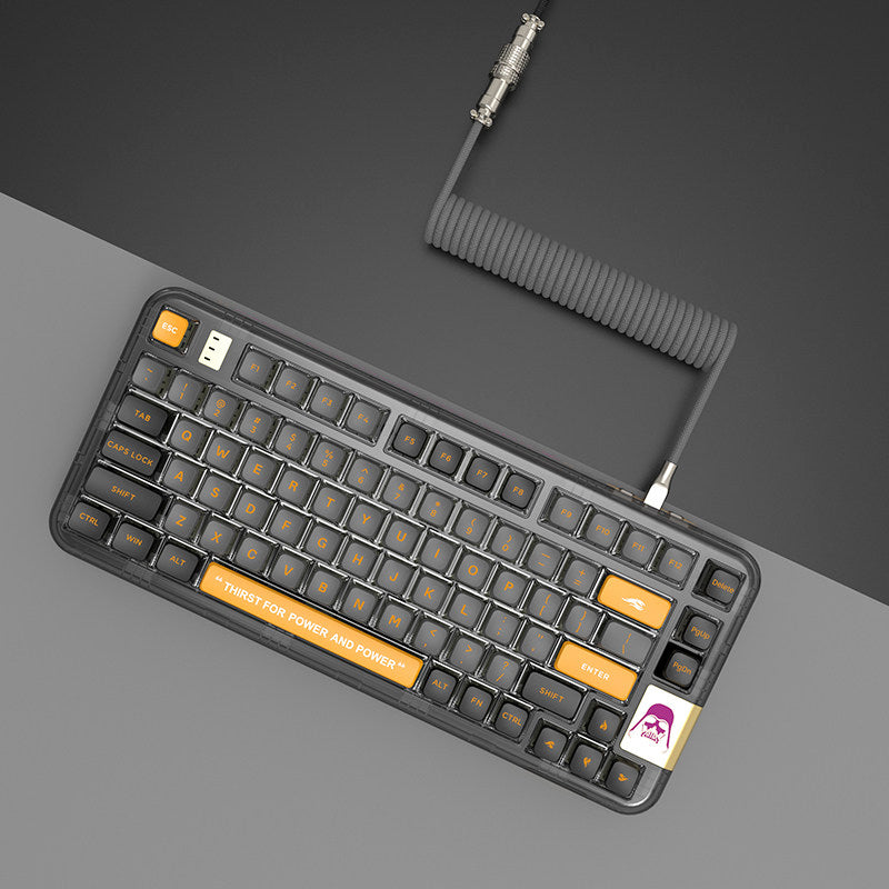 CoolKiller V2 Gray Custom Coiled Aviator Cable Display