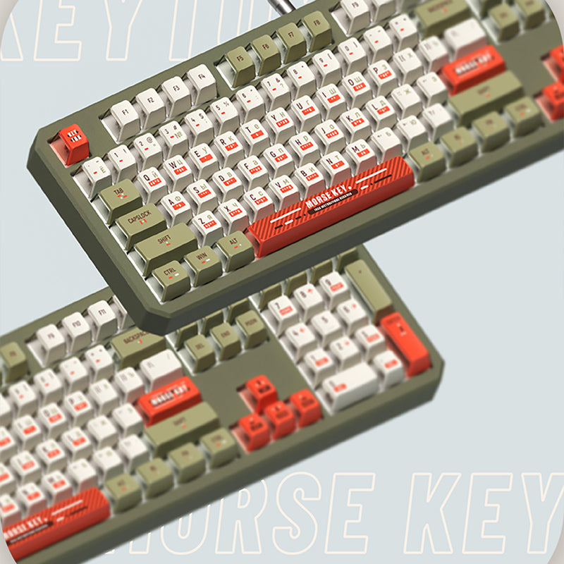 Keytok Morse Semi-Transparent Keycap Set 121 Keys show