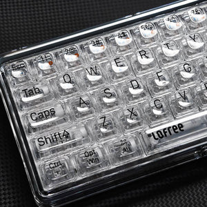 Lofree 1% Dual Mode Transparent Keyboard details