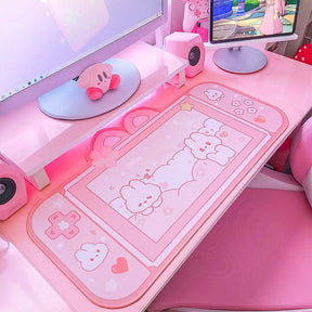 ACGAM Cute Rabbit Desk Mat Large Gaming Mouse Pad