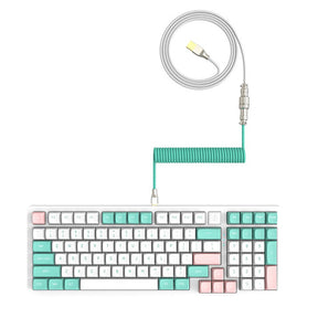 CoolKiller V2 Green Custom Coiled Aviator Cable Details