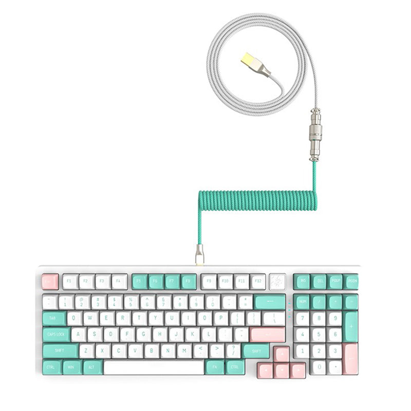CoolKiller V2 Green Custom Coiled Aviator Cable Details