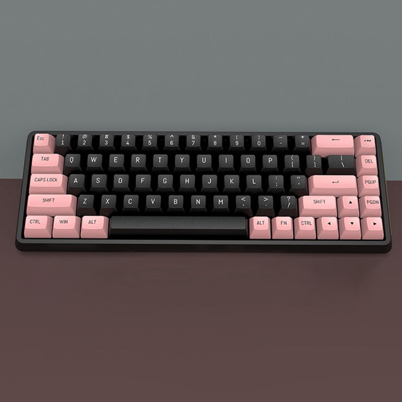 whatgeek black pink 148 keys keyboard