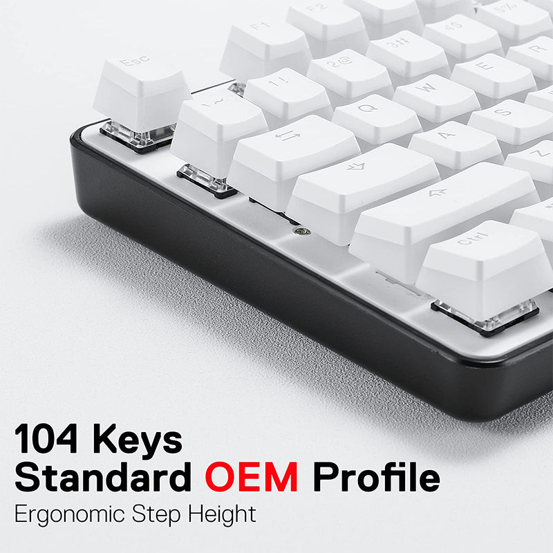 Redragon A130 Pudding Keycap Set 104 Keys details