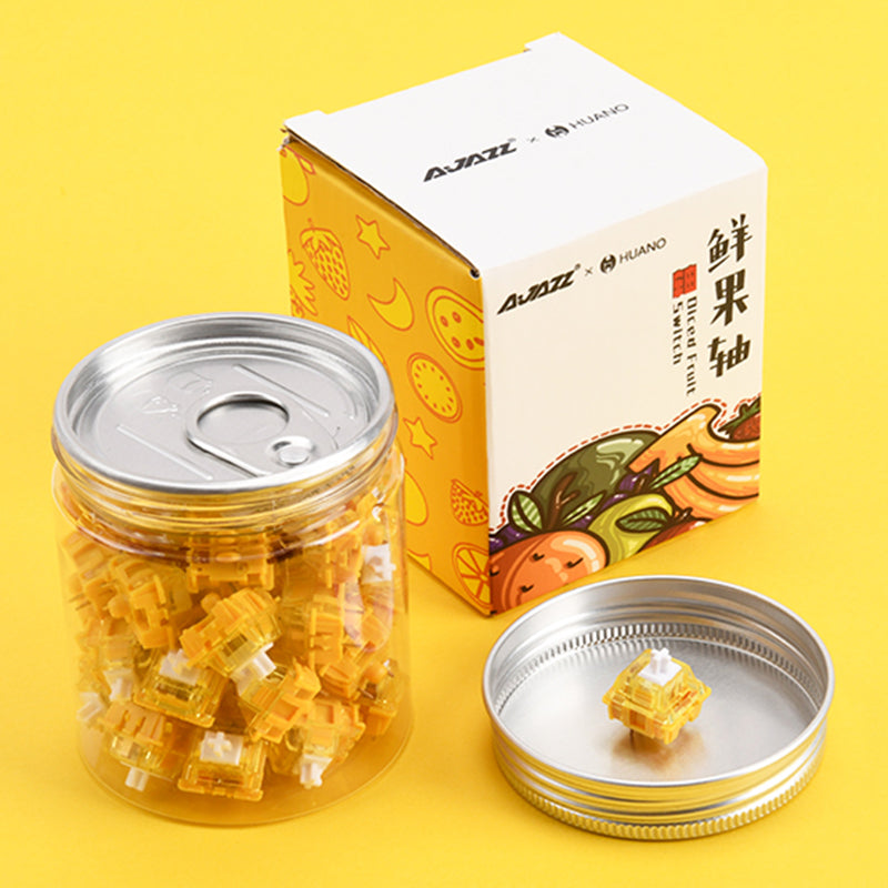 Ajazz Diced Fruit Switch Set - Banana Switch - Thumbnail 2