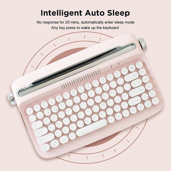 ACGAM ACTTO B303 Schreibmaschine Retro Bluetooth Membrantastatur