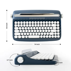 ACGAM ACTTO B303 Typewriter Retro Bluetooth Membrane Keyboard