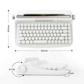 Tastiera a membrana Bluetooth retrò per macchina da scrivere ACGAM ACTTO B303