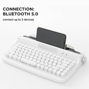 ACGAM ACTTO B303 Typewriter Retro Bluetooth Membrane Keyboard