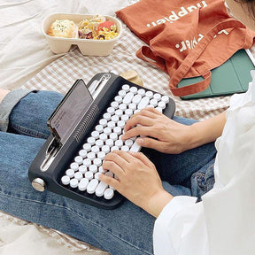 ACGAM ACTTO B303 Typewriter Retro Bluetooth Membrane Keyboard