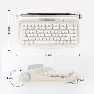 ACGAM ACTTO B303 Schreibmaschine Retro Bluetooth Membrantastatur