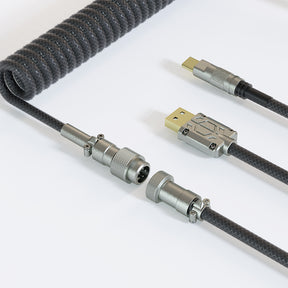 ACGAM CP01 Black USB-C Coiled Aviator Cable