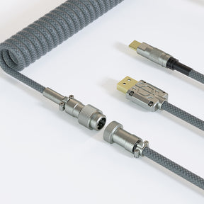 ACGAM CP01 다크 그레이 USB-C 코일 에비에이터 케이블