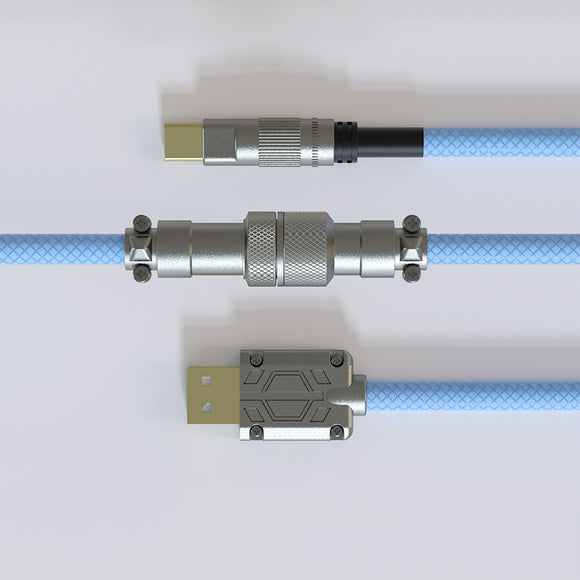ACGAM CP01 ブルー USB-C コイル状アビエーター ケーブル