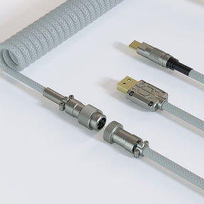 ACGAM CP01 Light Gray USB-C Coiled Aviator Cable