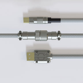 ACGAM CP01 ライト グレー USB-C コイル状アビエイター ケーブル