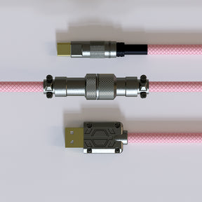 ACGAM CP01 Câble aviateur spiralé USB-C rose
