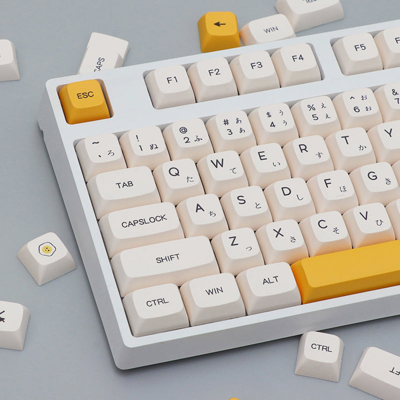 ACGAM miel y leche diseño japonés XDA perfil Keycap Set 140 teclas