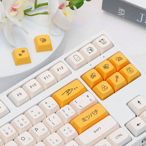 ACGAM Honey and Milk Japanese Layout XDA Profile Keycap Set 140 Keys