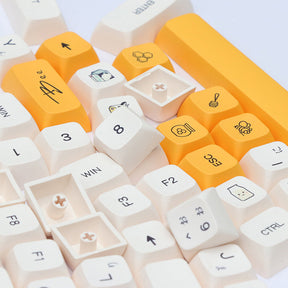 ACGAM Honey and Milk Japanese Layout XDA Profile Keycap Set 140 Keys