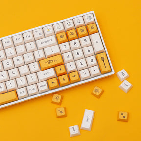 ACGAM Honey and Milk XDA Profile Keycap Set 140 Keys