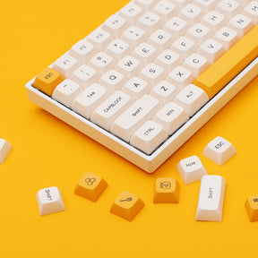 ACGAM Honey and Milk XDA Profile Keycap Set 140 Keys