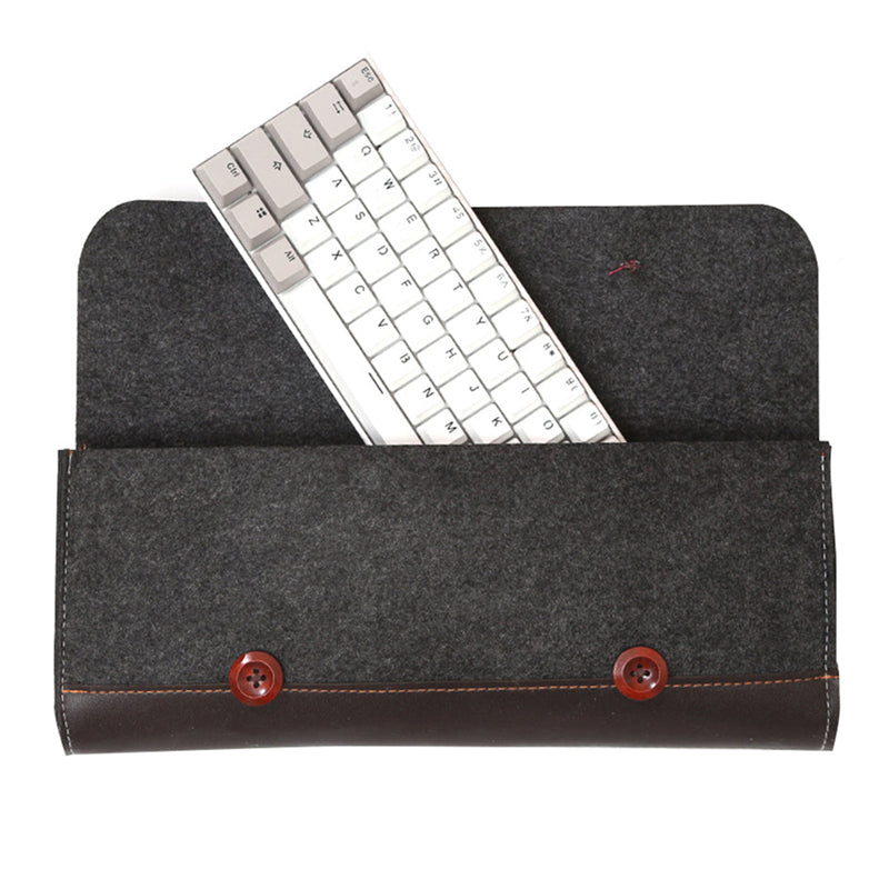 ACGAM Keyboard Carry Case Felted Bag Flip Cover General Button