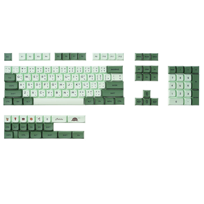 ACGAM Matcha Thai XDA Profile PBT Keycap Set
