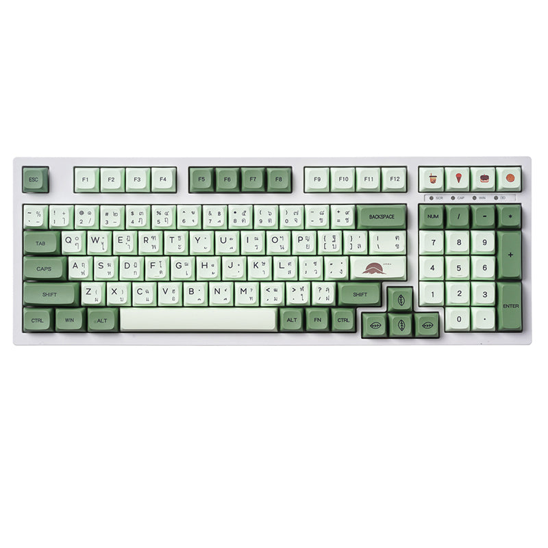 ACGAM 抹茶タイ XDA プロファイル PBT キーキャップ セット 124 キー