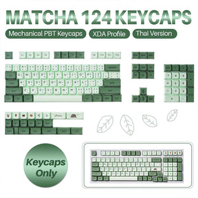 ACGAM Matcha Thai XDA Profil PBT Keycap Set 124 Touches