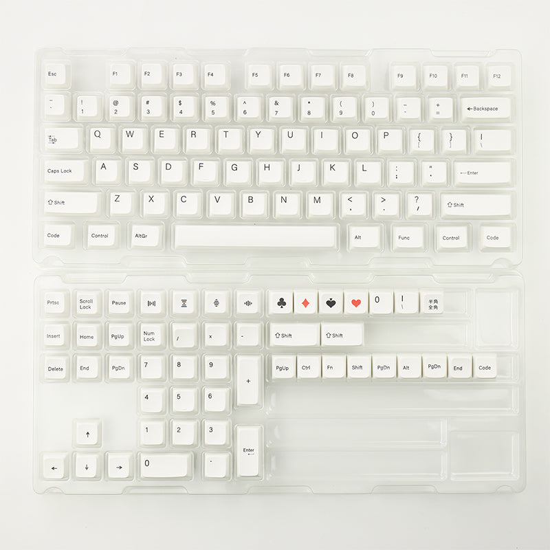 ACGAM Minimalist White Dye-Subbed PBT MDA Profile Keycap Set - Thumbnail 2