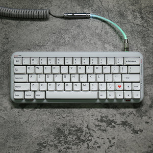 ACGAM Minimalist White Dye-Subbed PBT MDA Profile Keycap Set 126 Keys