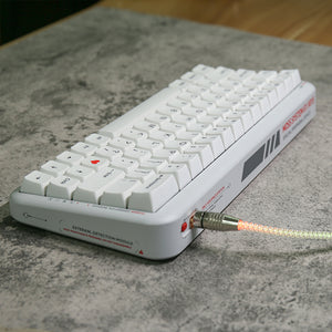 ACGAM Minimalist White Dye-Subbed PBT MDA Profile Keycap Set 126 Keys